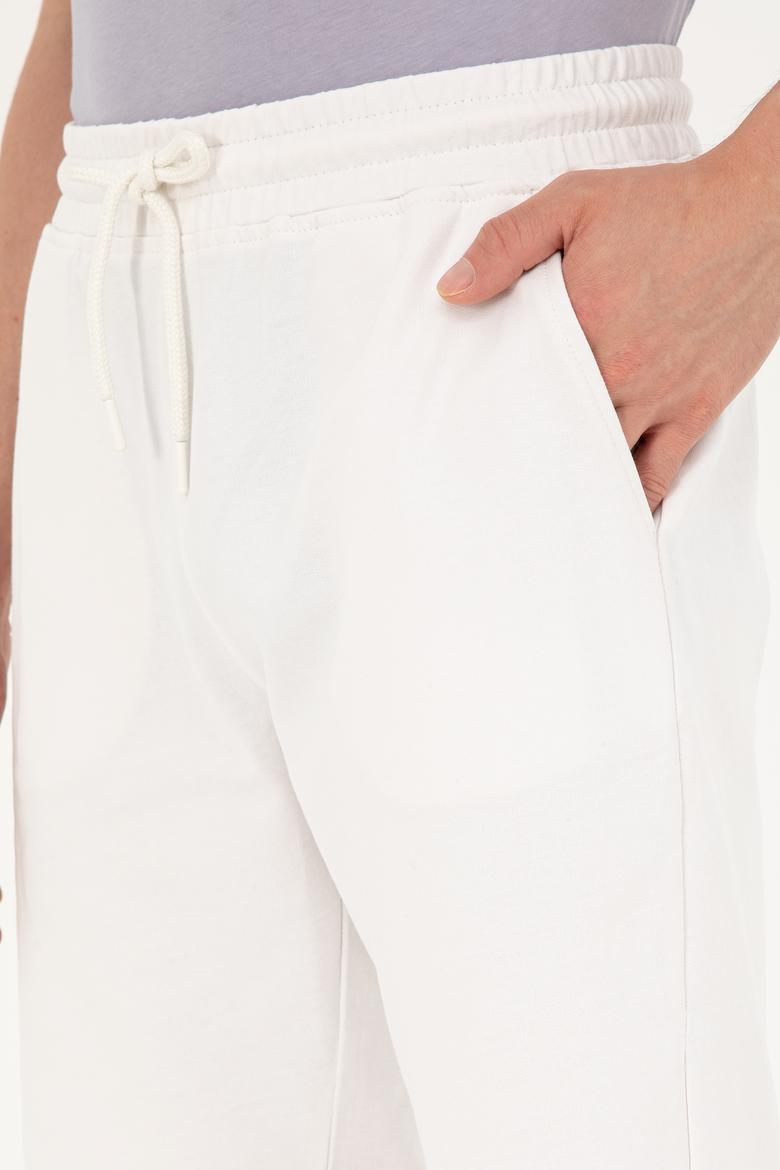 Erkek Ekru Örme Şort - 50289287037