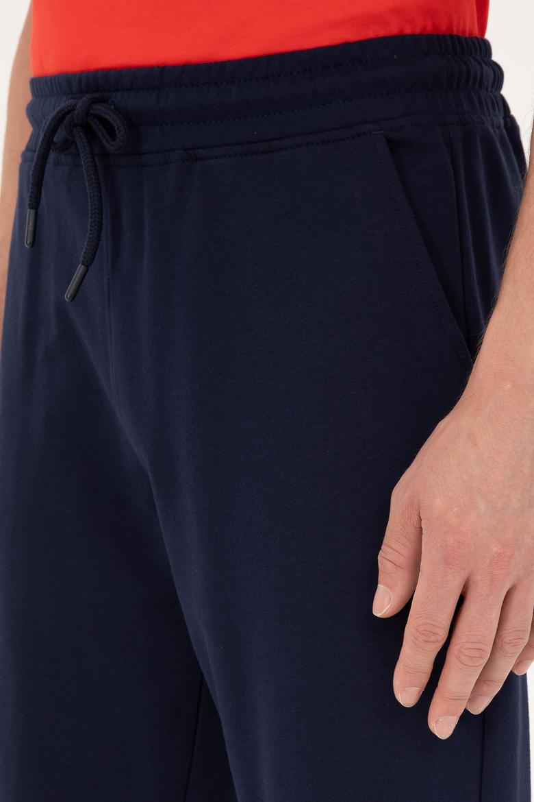 Erkek Lacivert Örme Şort - 50289287003