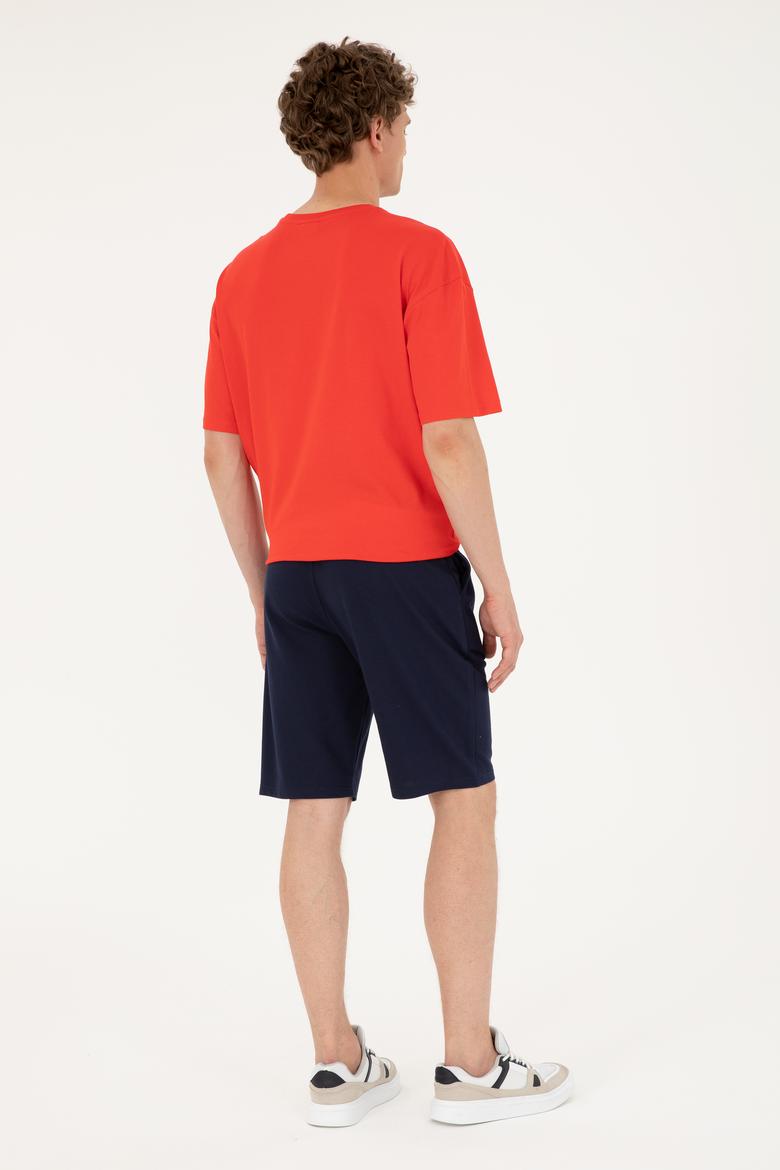 Erkek Lacivert Örme Şort - 50289287003