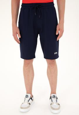 Erkek Lacivert Örme Şort - 50289287003