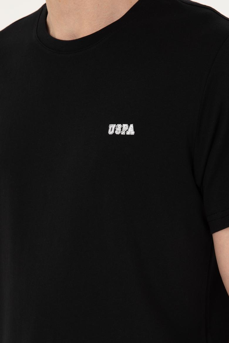 Erkek Regular Fit Bisiklet Yaka Siyah Tişört - 50294290009