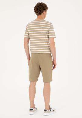 Erkek Haki Örme Şort - 50289287076