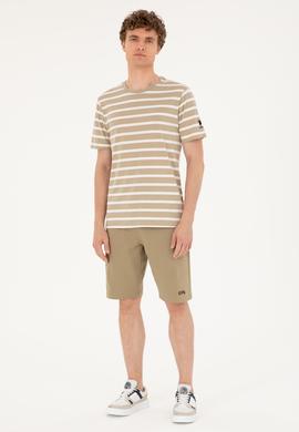 Erkek Haki Örme Şort - 50289287076