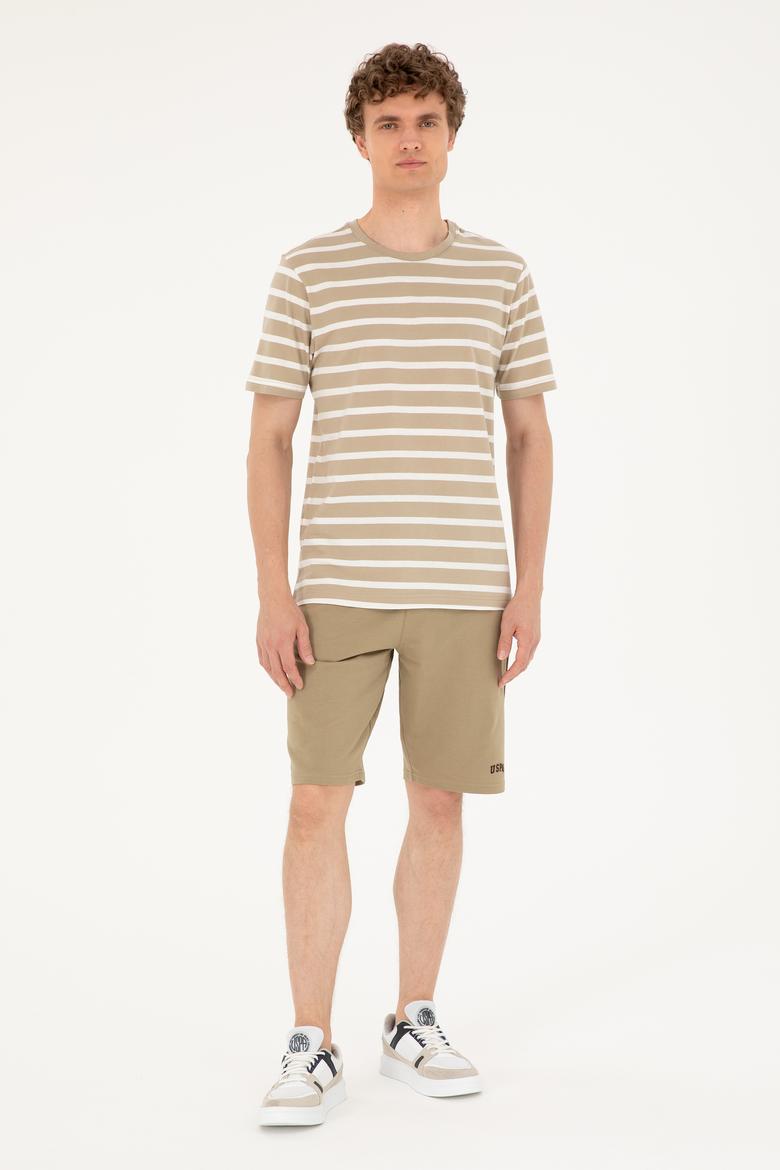 Erkek Haki Örme Şort - 50289287076