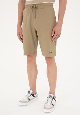Erkek Haki Örme Şort - 50289287076