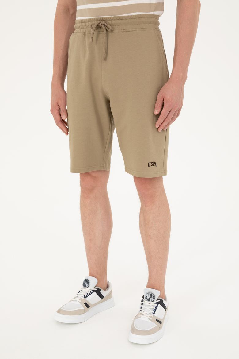 Erkek Haki Örme Şort - 50289287076