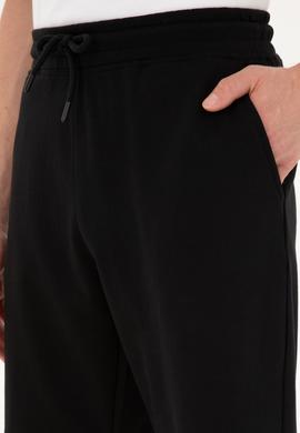 Erkek Siyah Örme Şort - 50289287027