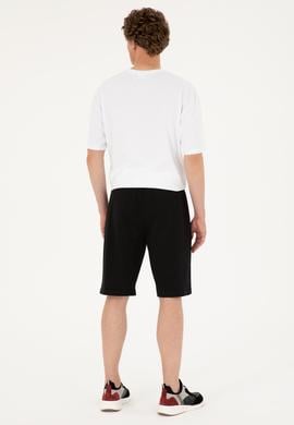 Erkek Siyah Örme Şort - 50289287027