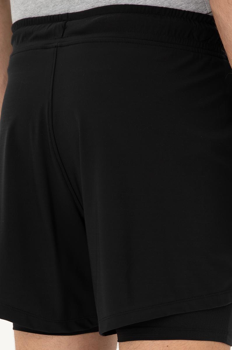 Erkek Siyah Örme Şort