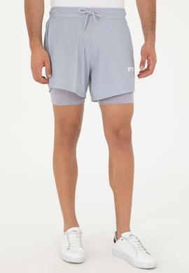 Erkek Gri Örme Şort - 50281480059