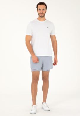 Erkek Gri Örme Şort - 50281480059