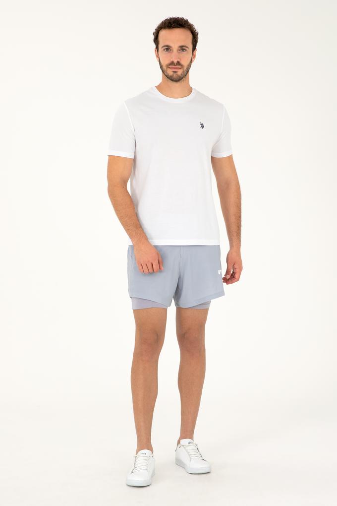 Erkek Gri Örme Şort