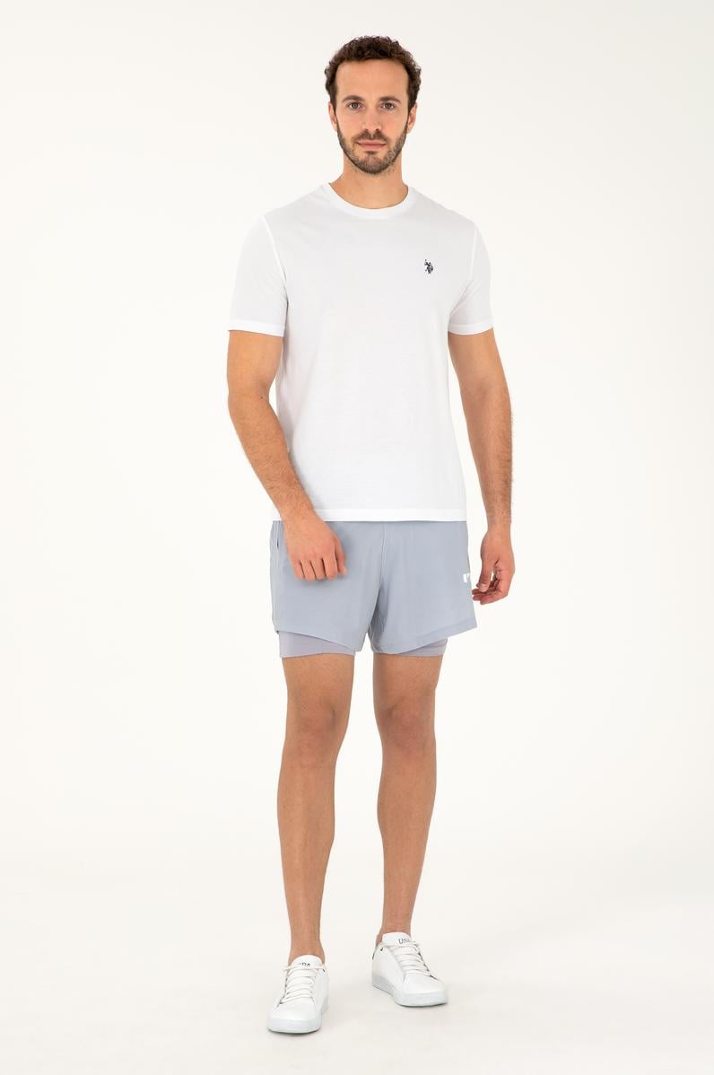 Erkek Gri Örme Şort