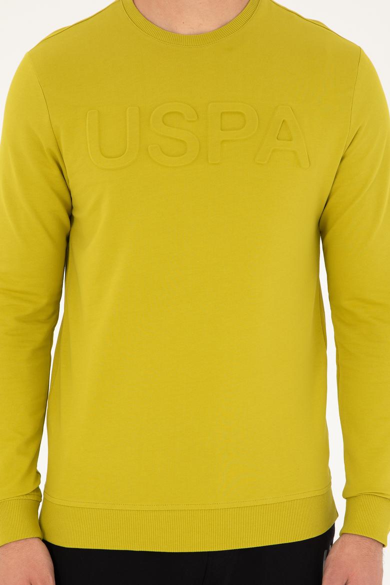 Erkek Fıstık Yeşili Basic Sweatshirt - 50269402103