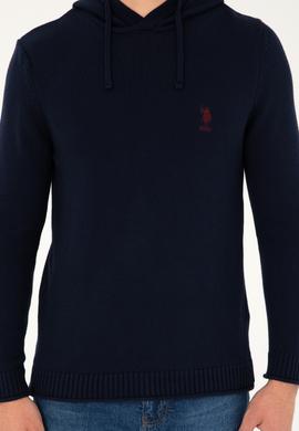 Erkek Lacivert Bisiklet Yaka Kazak - 50271080025