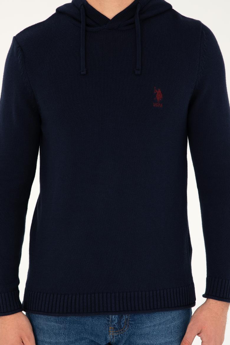 Erkek Lacivert Bisiklet Yaka Kazak - 50271080025