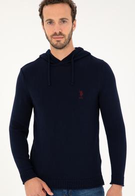 Erkek Lacivert Bisiklet Yaka Kazak - 50271080025