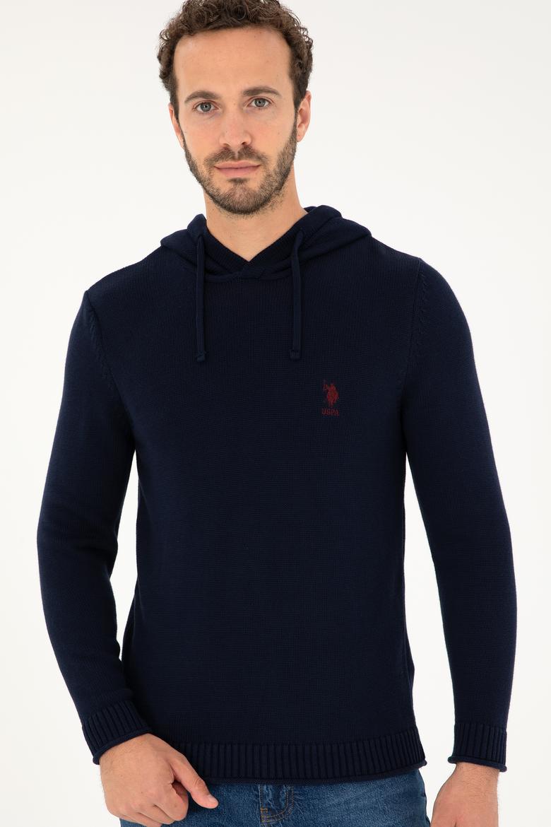 Erkek Lacivert Bisiklet Yaka Kazak - 50271080025