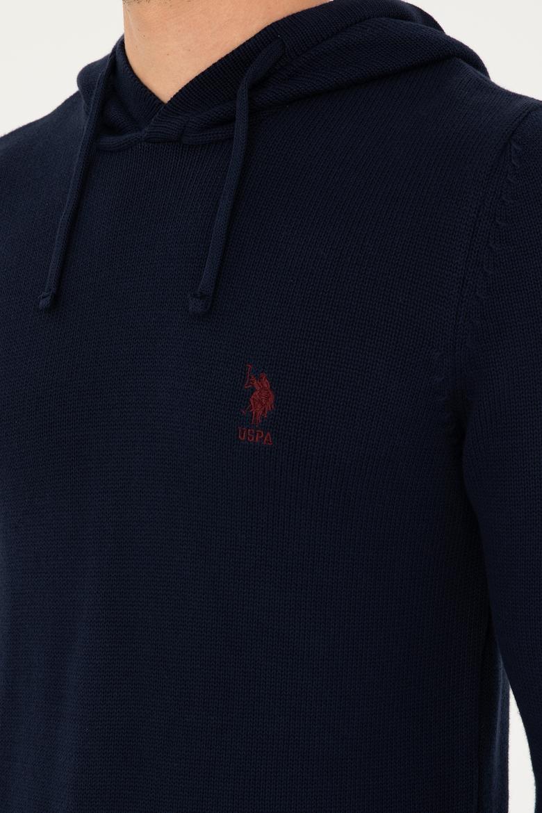 Erkek Lacivert Bisiklet Yaka Kazak - 50271080025