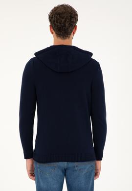 Erkek Lacivert Bisiklet Yaka Kazak - 50271080025