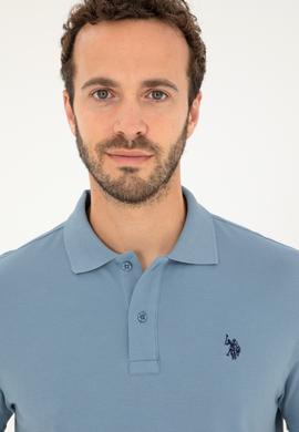 Erkek İndigo Basic Tişört - 50279573101