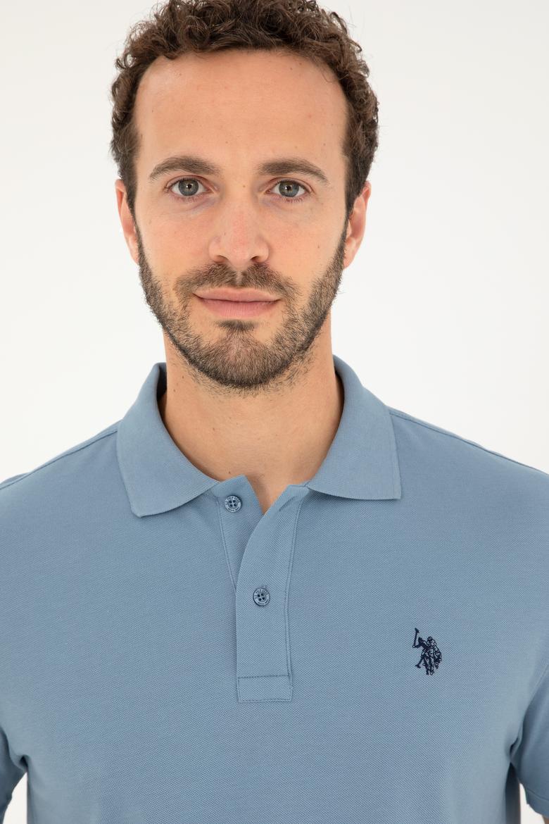 Erkek İndigo Basic Tişört - 50279573101