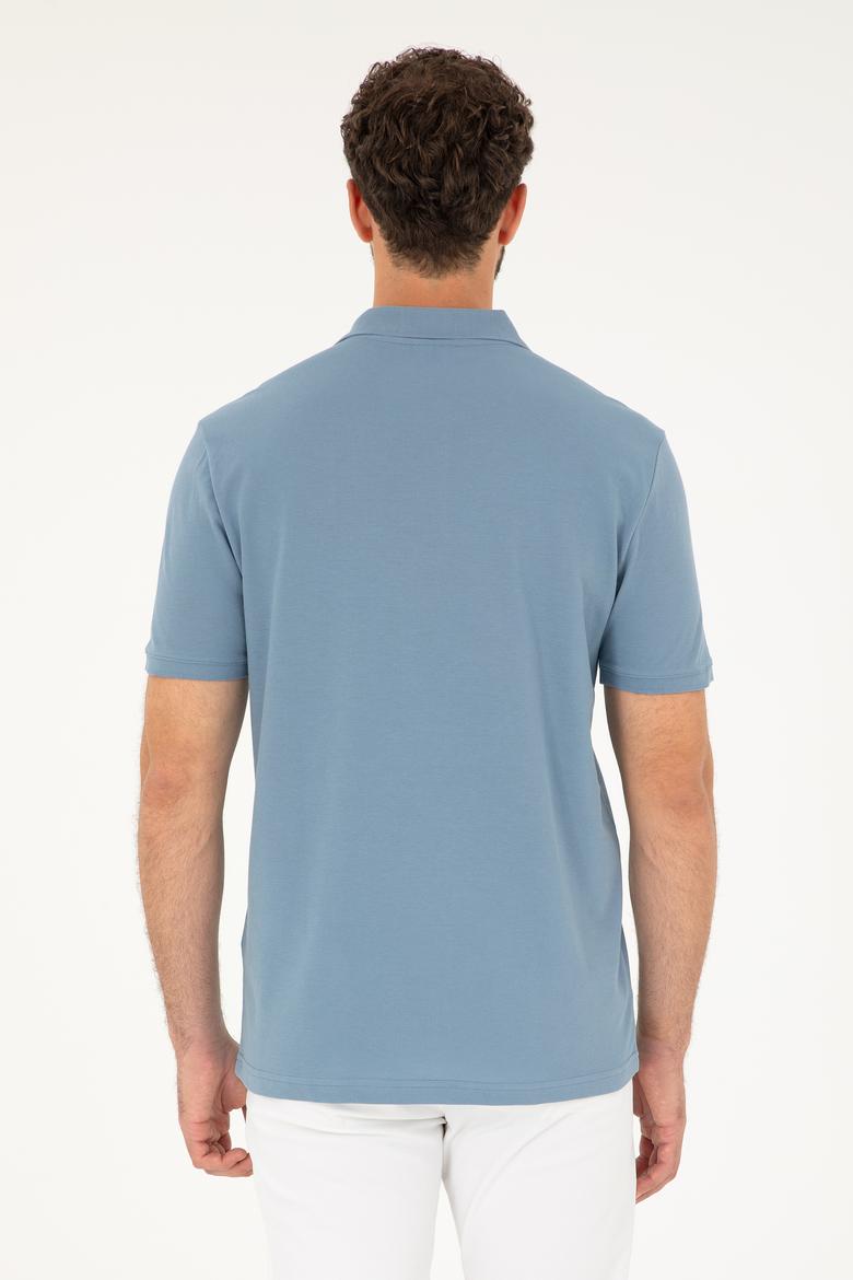 Erkek İndigo Basic Tişört - 50279573101