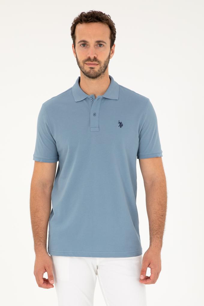 Erkek İndigo Basic Tişört