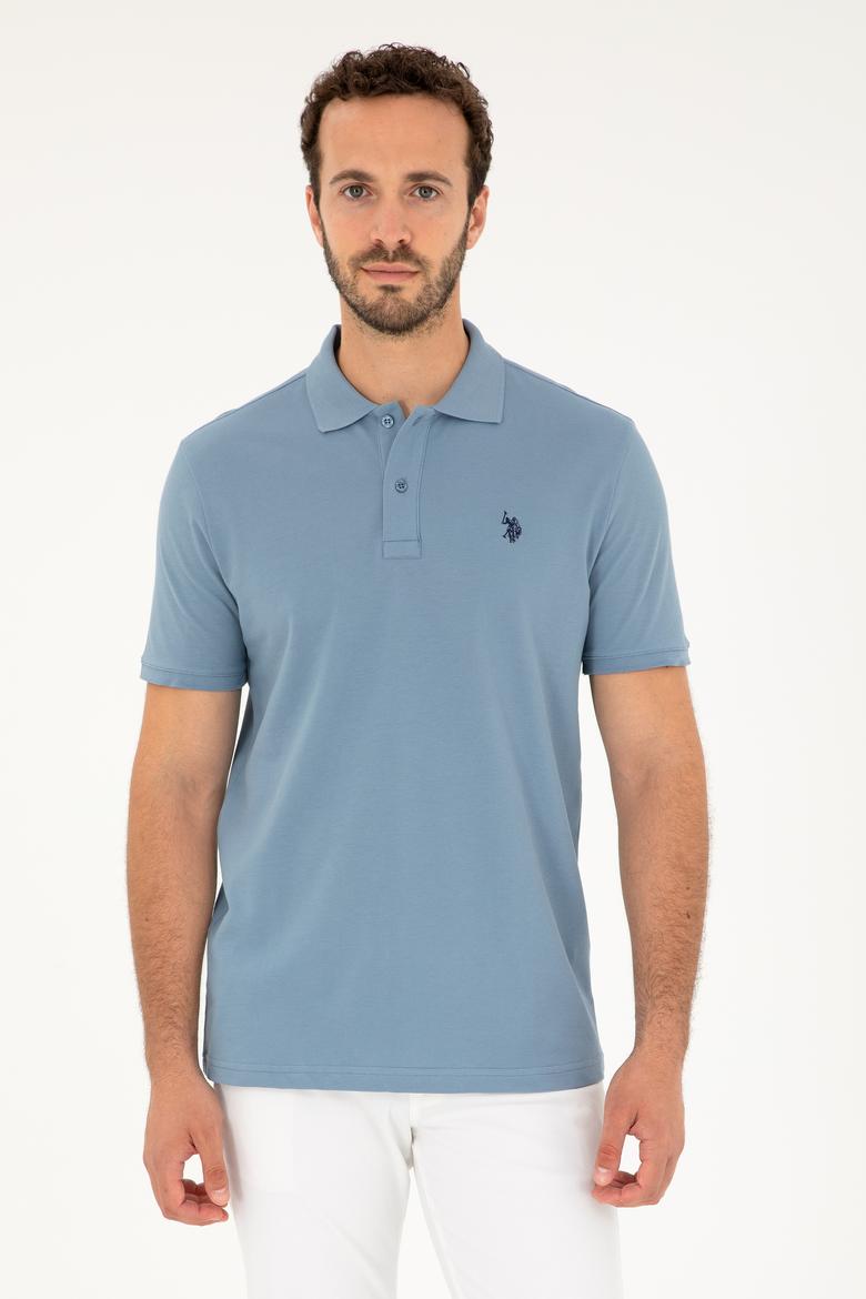 Erkek İndigo Basic Tişört