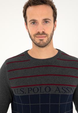 Erkek Lacivert Bisiklet Yaka Kazak - 50271032003