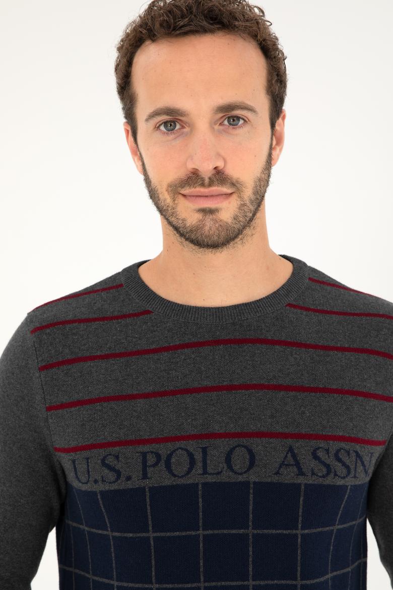 Erkek Lacivert Bisiklet Yaka Kazak - 50271032003