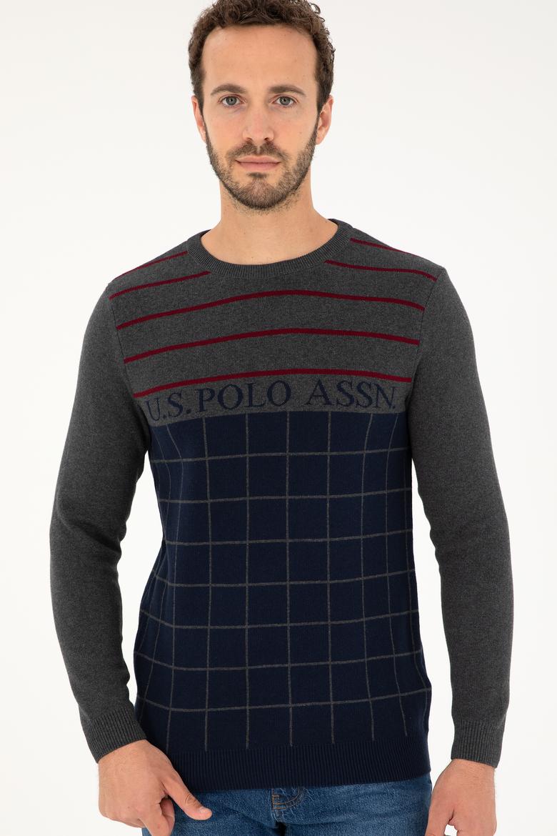 Erkek Lacivert Bisiklet Yaka Kazak - 50271032003