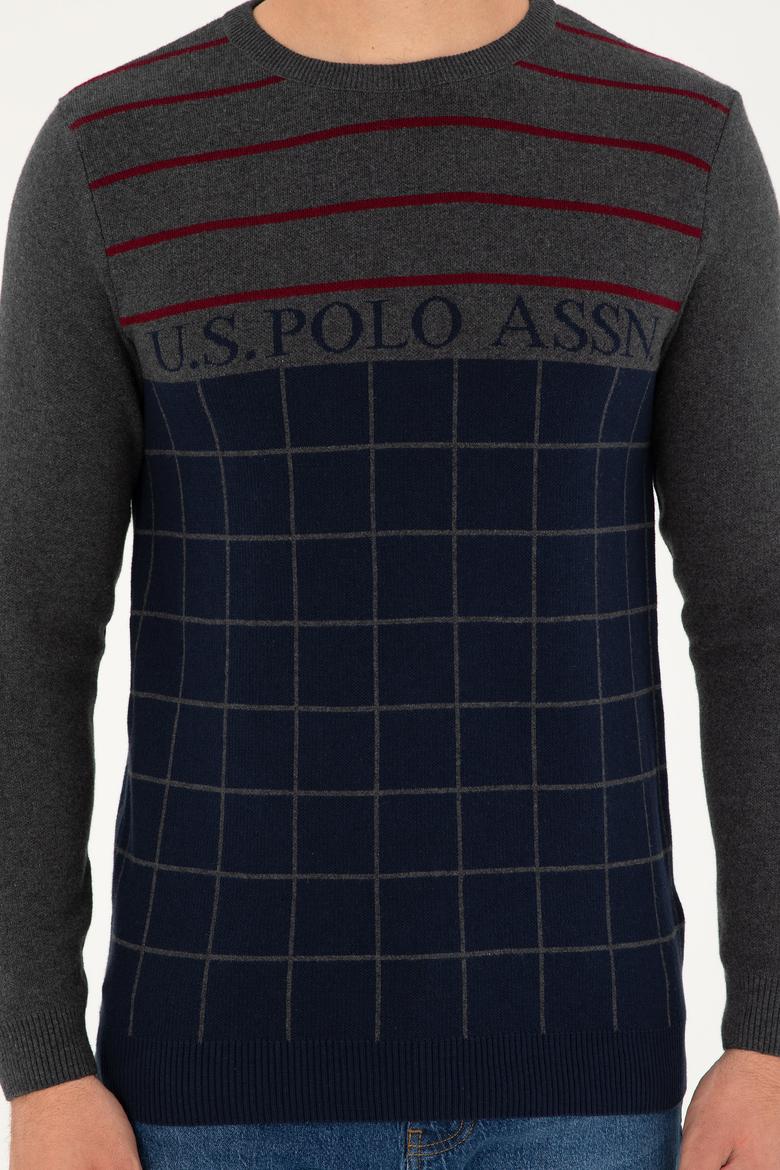 Erkek Lacivert Bisiklet Yaka Kazak - 50271032003