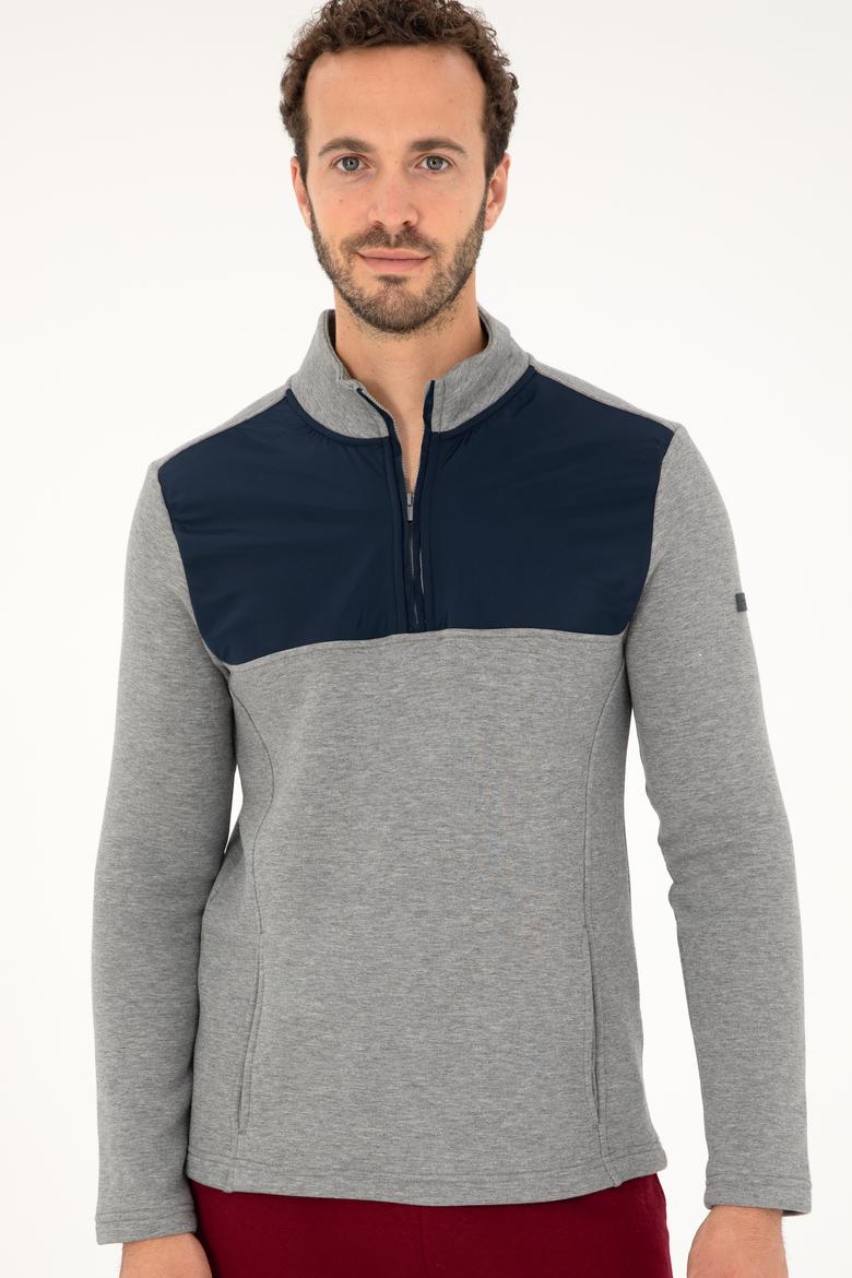 Erkek Gri Melanj Sweatshirt - 50289091018