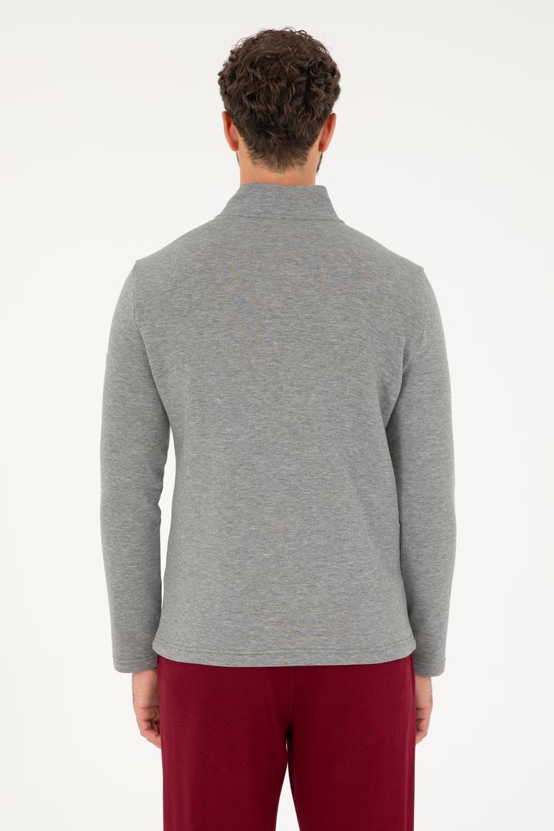 Erkek Gri Melanj Sweatshirt - 50289091018