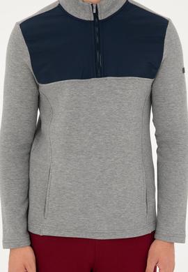 Erkek Gri Melanj Sweatshirt - 50289091018