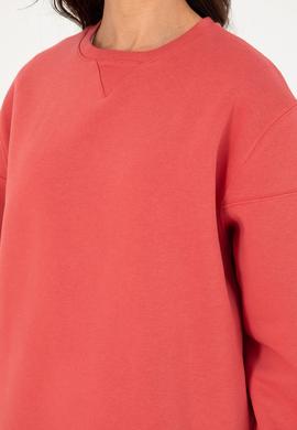 Kadın Nar Çiçeği Bisiklet Yaka Sweatshirt - 50297060020