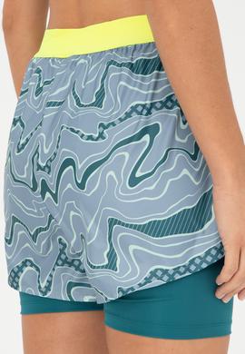 Kadın Koyu Yeşil Örme Şort - 50284298004