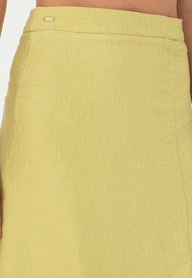 Kadın Fıstık Yeşili Dokuma Etek - 50281741002