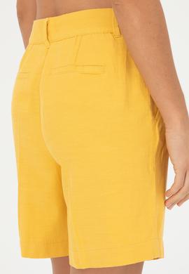 Kadın Safran Dokuma Şort - 50285242011