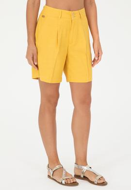 Kadın Safran Dokuma Şort - 50285242011