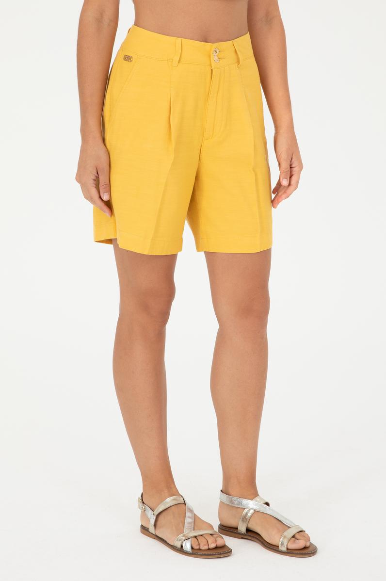 Kadın Safran Dokuma Şort