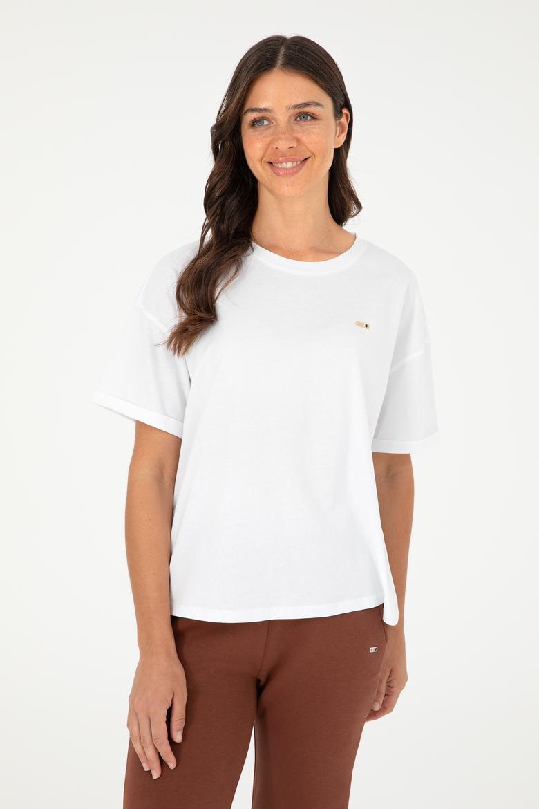 Kadın Beyaz Tişört - 50294749016