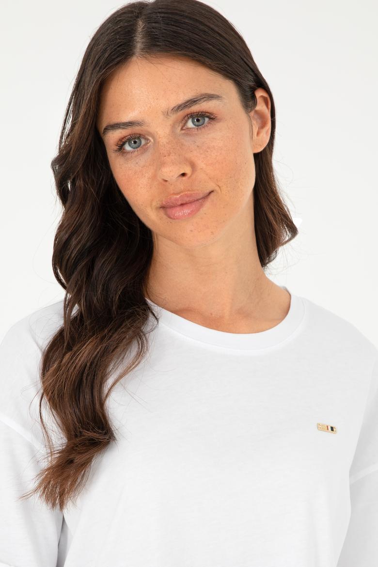 Kadın Beyaz Tişört - 50294749016