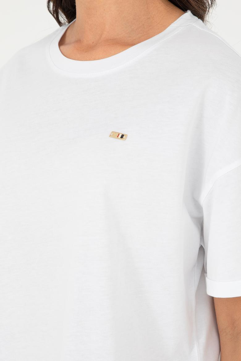 Kadın Beyaz Tişört - 50294749016