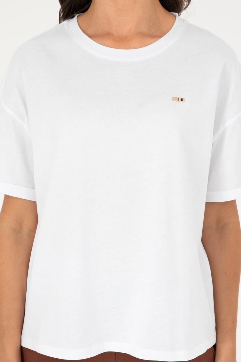 Kadın Beyaz Tişört - 50294749016