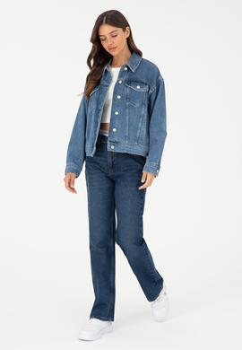 Kadın Koyu Mavi Jean Pantolon - 50282823004