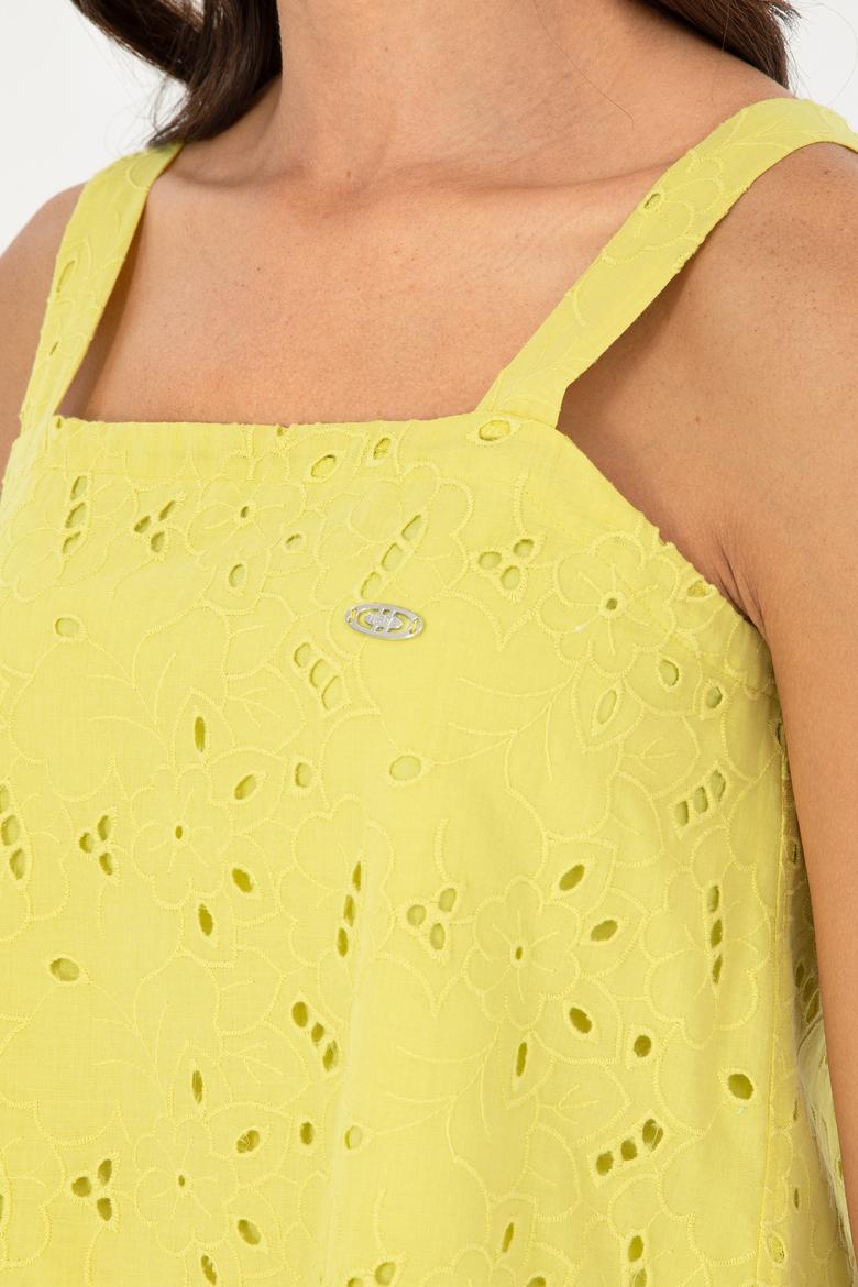 Kadın Fıstık Yeşili Kısa Kollu Gömlek - 50283637002