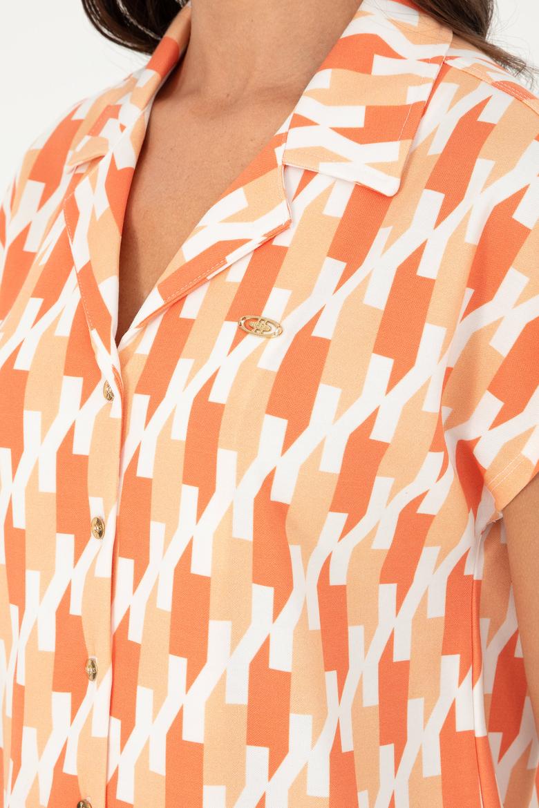 Kadın Pudra Örme Gömlek - 50281786013