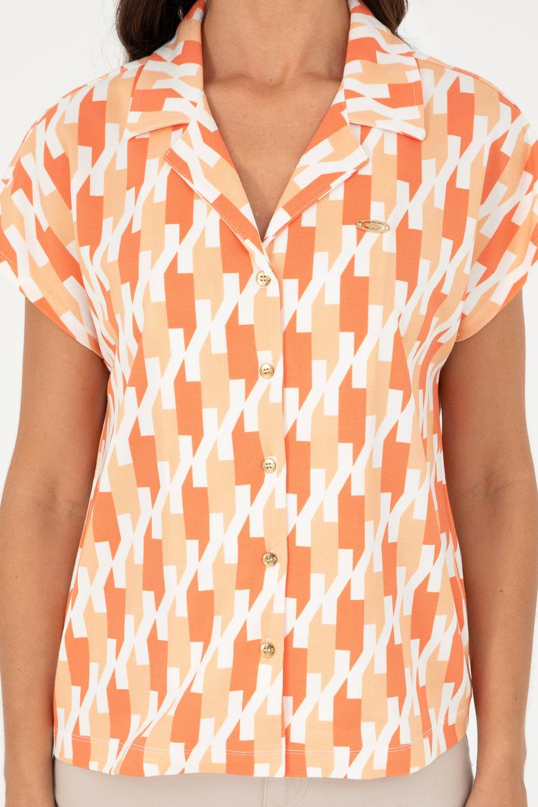 Kadın Pudra Örme Gömlek - 50281786013